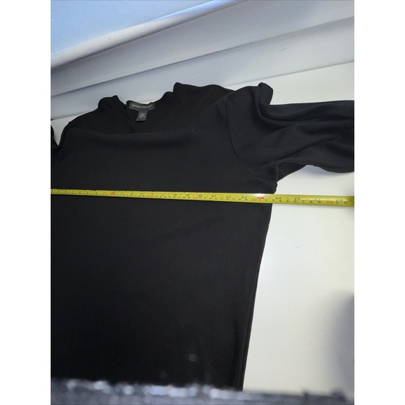 Banana Republic Unisex Long Sleeve Black Heavy Knitted T-shirt  Sweater Size XL - Picture 5 of 7